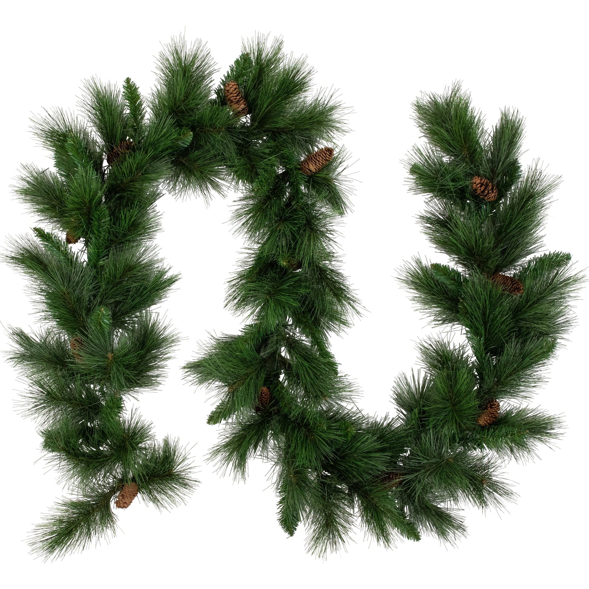 9' X 14" Unlit White Valley Pine Artificial Christmas Garland