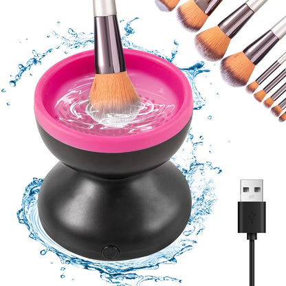 Portable USB Makeup Brush Cleaner Machine Silicone Electric Cosmetic Brushes Clean Dryer Tool Automatic Wash Makeup Tools