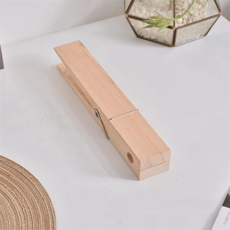 Clothespin Bathroom Towel Holder Wooden Giant Towel Clip Wall Mounted Bathroom Towel Holder Rural Style Large Clothespin Hook