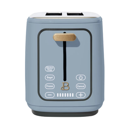 2 Slice Toaster with Touch-Activated Display, Starry Night by Drew Barrymore, Blue