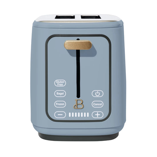 2 Slice Toaster with Touch-Activated Display, Starry Night by Drew Barrymore, Blue